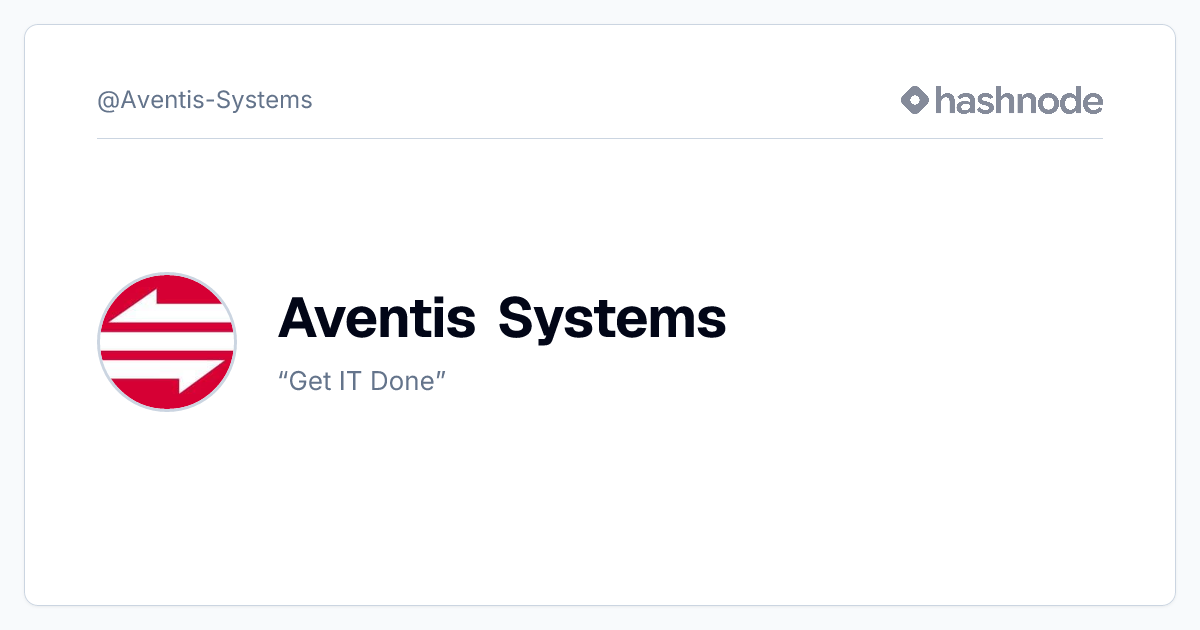 Aventis Systems (@Aventis-Systems) | Hashnode