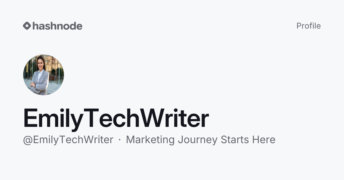 EmilyTechWriter (@EmilyTechWriter) | Hashnode