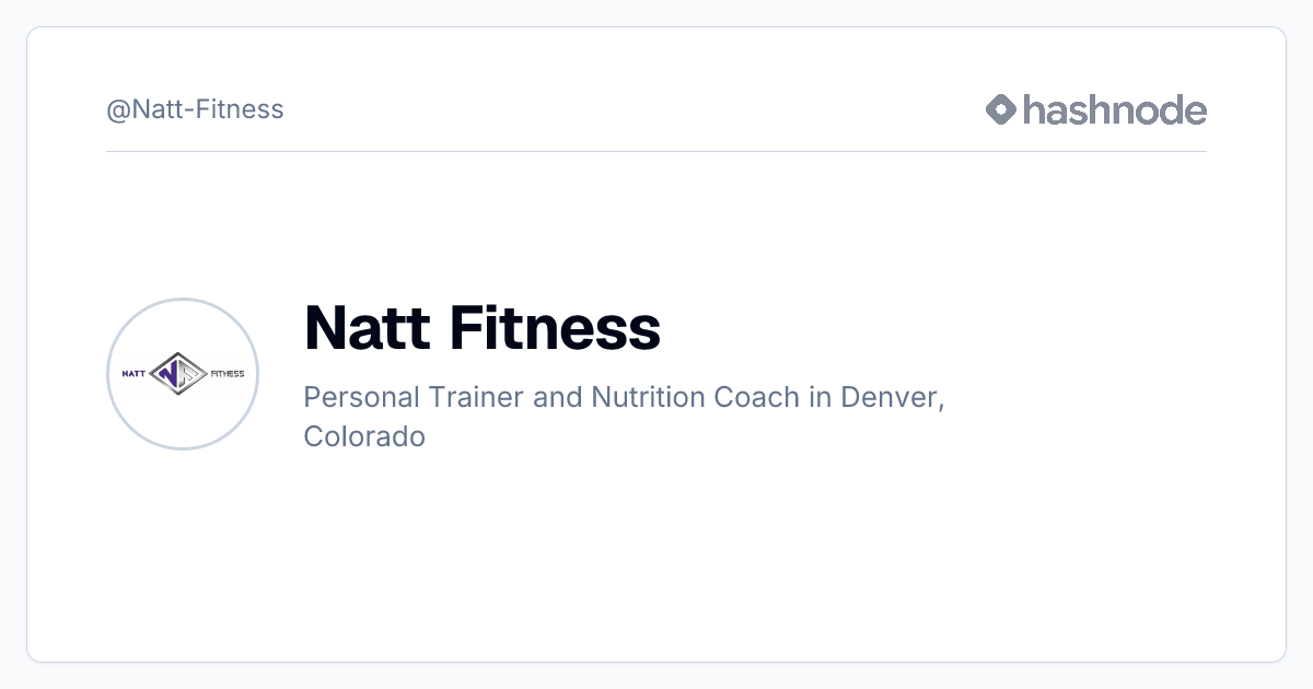Natt Fitness (@Natt-Fitness) | Hashnode