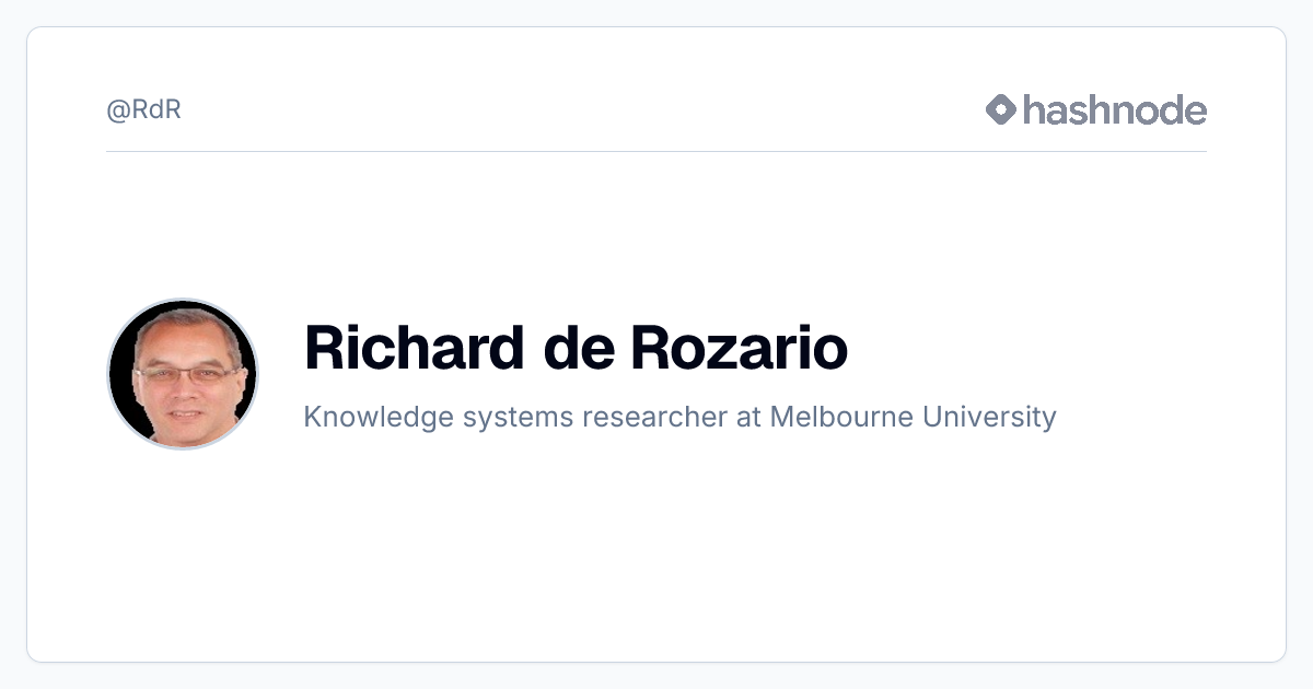 Richard de Rozario (@RdR) | Hashnode
