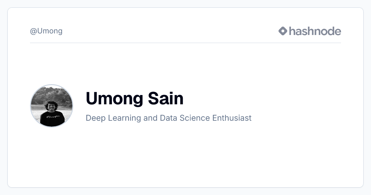 Umong Sain (@Umong) | Hashnode