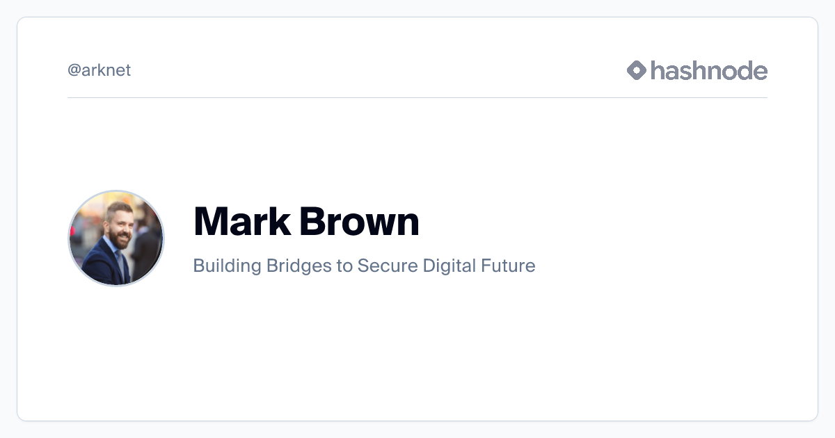 Mark Brown (@arknet) | Hashnode