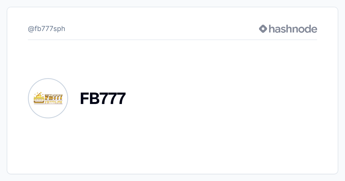 FB777 (@fb777sph) | Hashnode