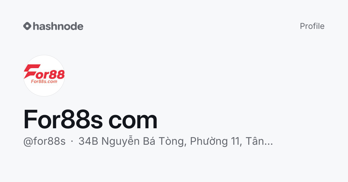 For88s com (@for88s) | Hashnode