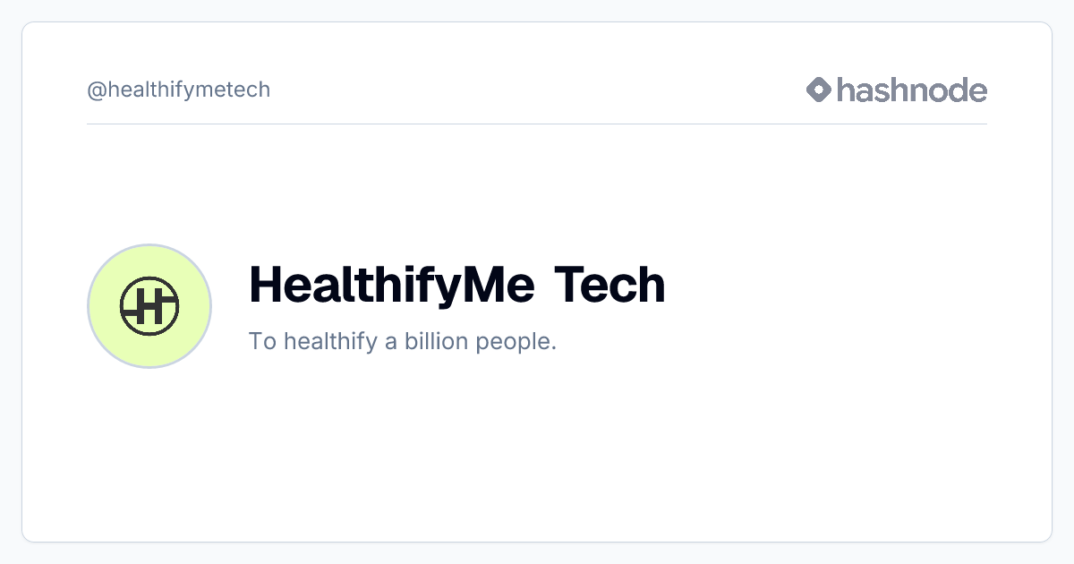 HealthifyMe Tech (@healthifymetech) | Hashnode