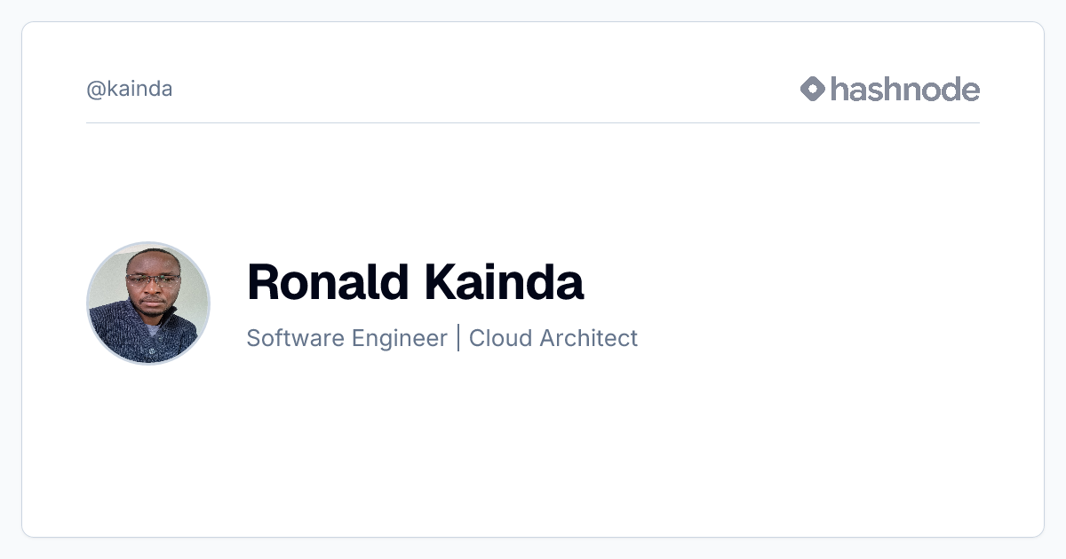 Ronald Kainda (@kainda) | Hashnode