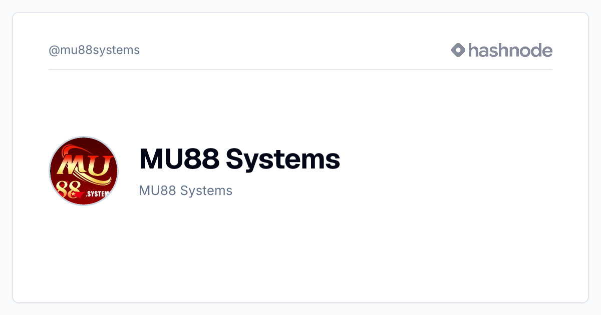 MU88 Systems (@mu88systems) | Hashnode