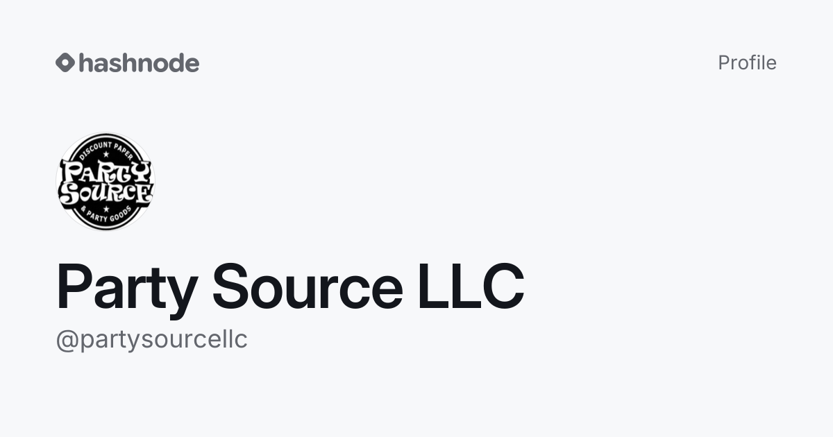 Party Source LLC (@partysourcellc) | Hashnode