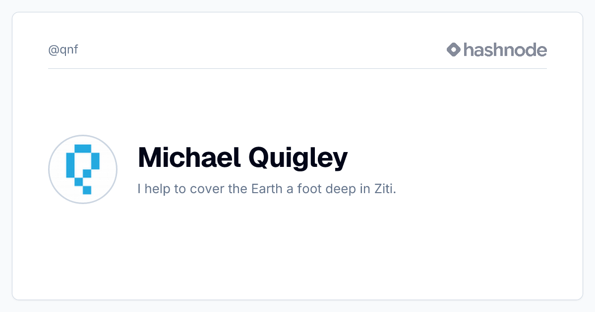 Michael Quigley (@qnf) | Hashnode