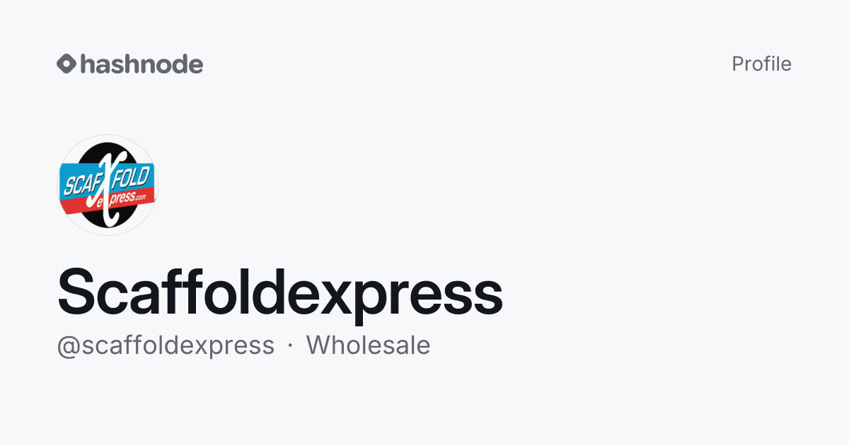 Scaffoldexpress (@scaffoldexpress) | Hashnode