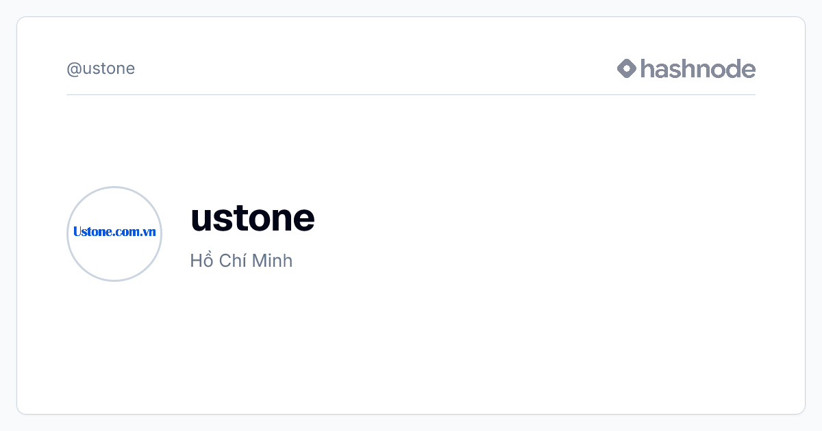 ustone (@ustone) | Hashnode