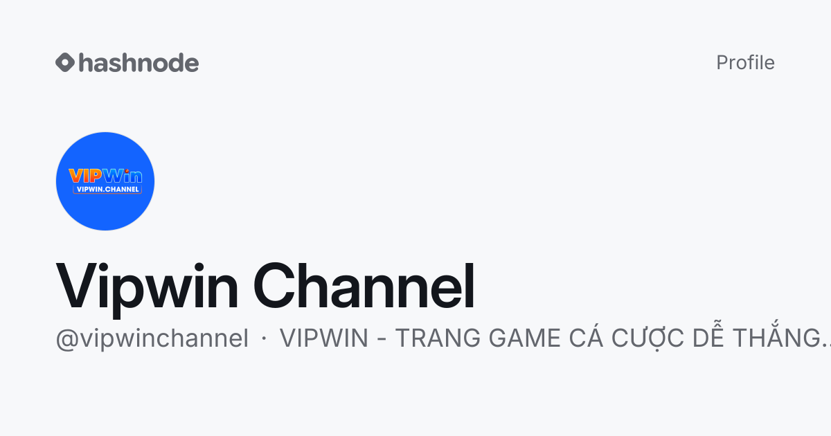 Vipwin Channel (@vipwinchannel) | Hashnode