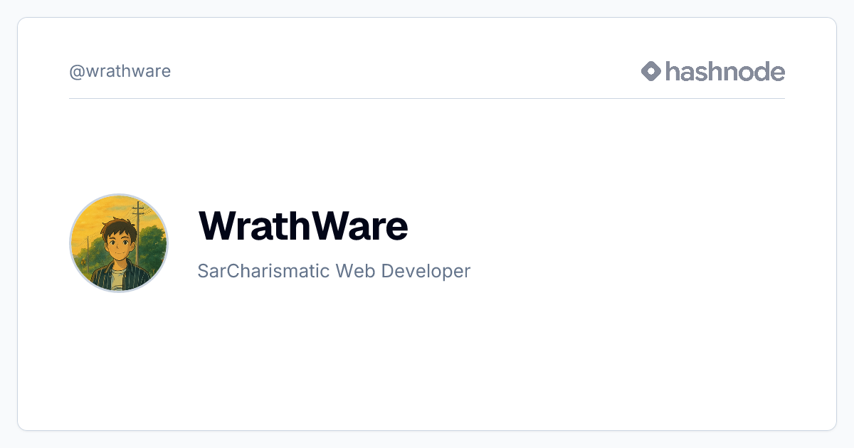 WrathWare (@wrathware) | Hashnode
