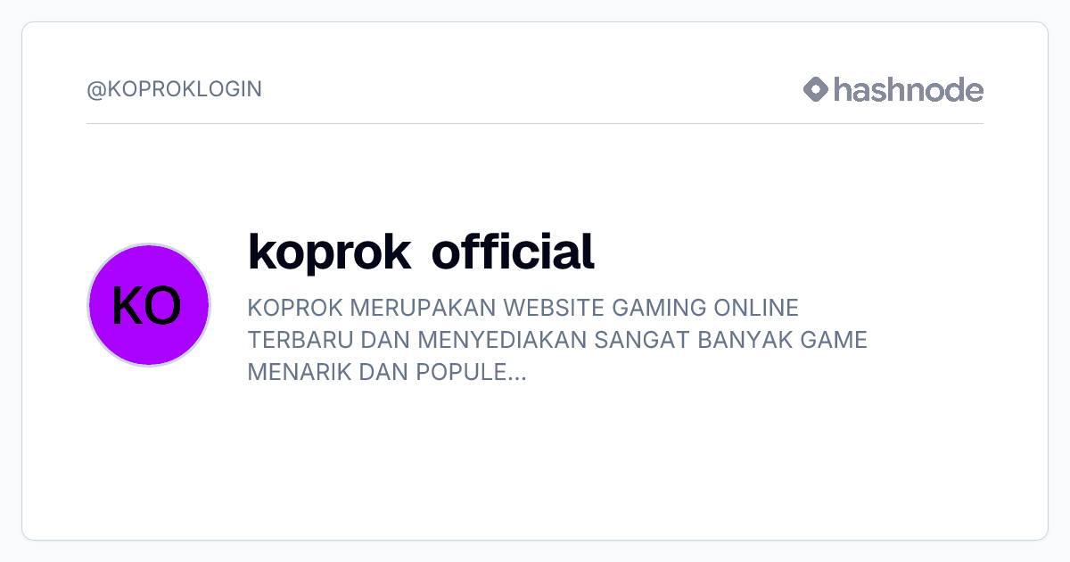 login koprok online