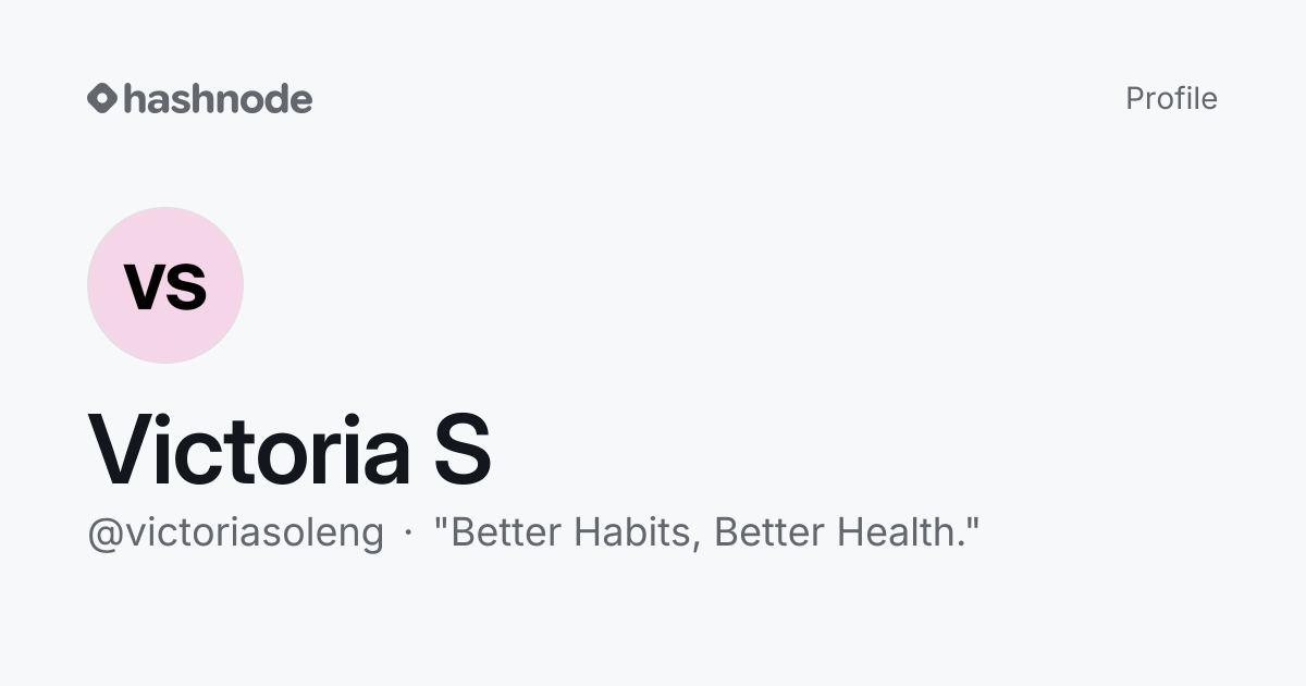 Victoria S (@victoriasoleng) | Hashnode