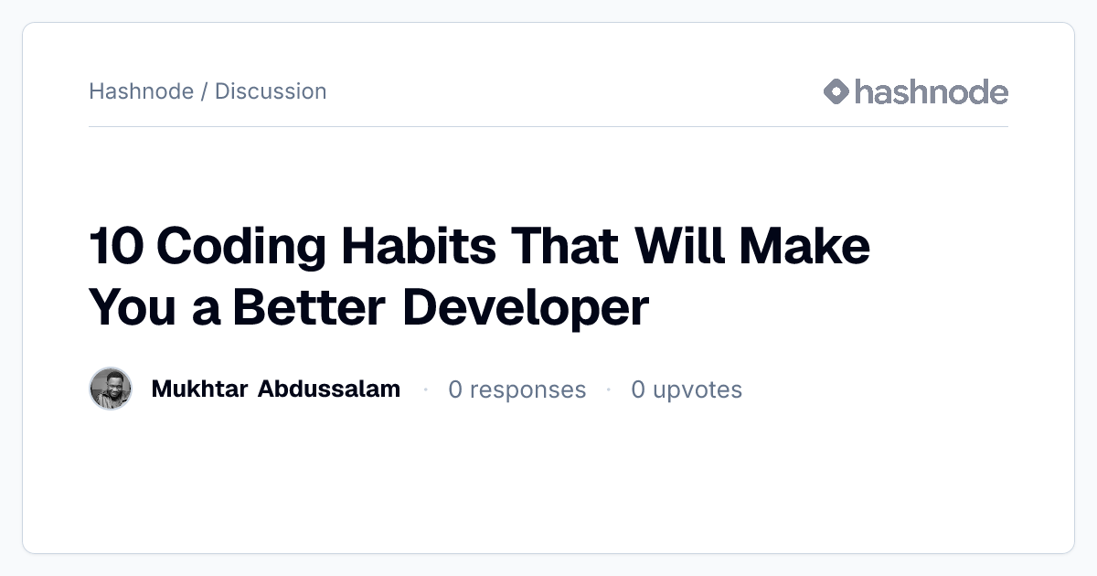 Discussion on 