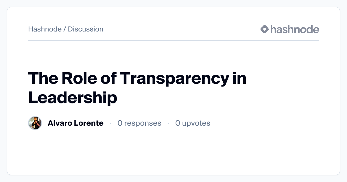 Discussion on 