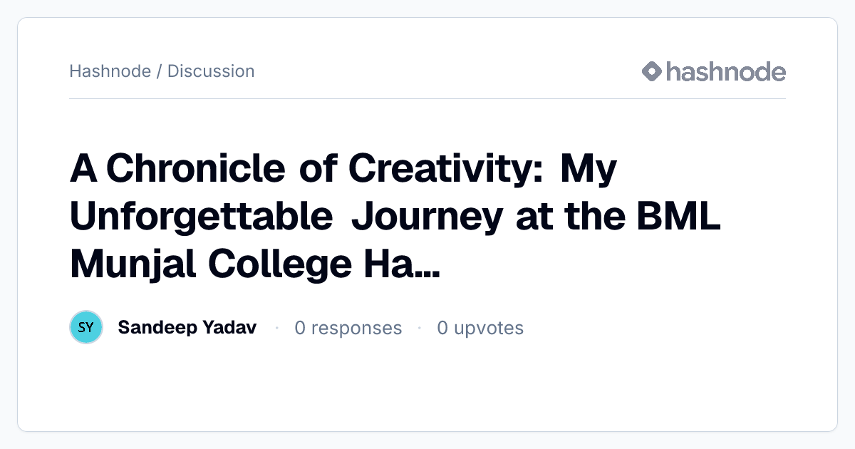 Discussion on 