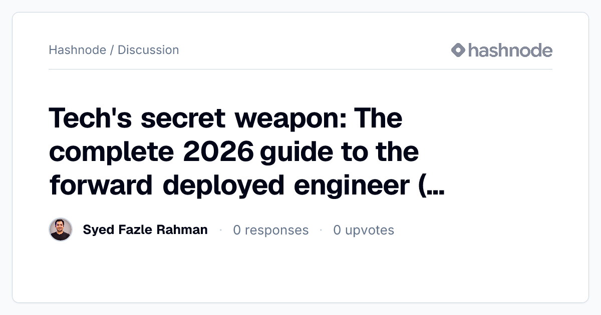 Discussion on "Tech's secret weapon: The complete 2026 guide to the ...
