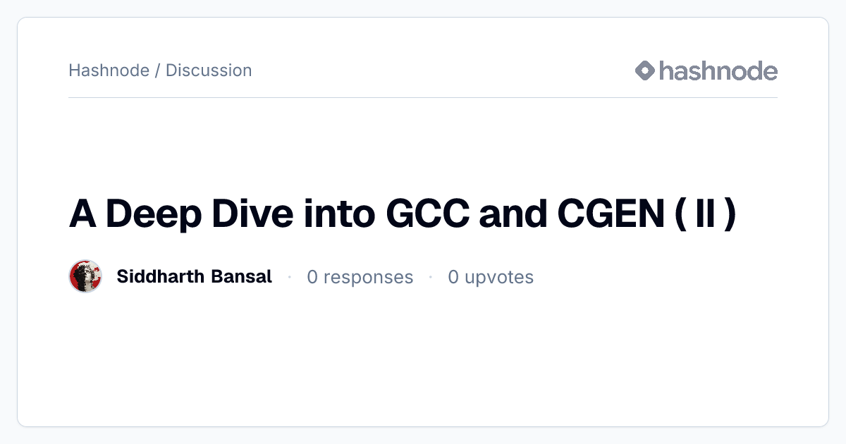 Discussion on 