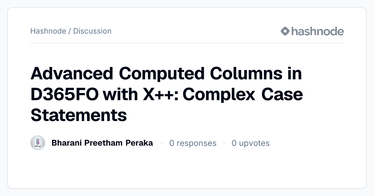 Discussion on 