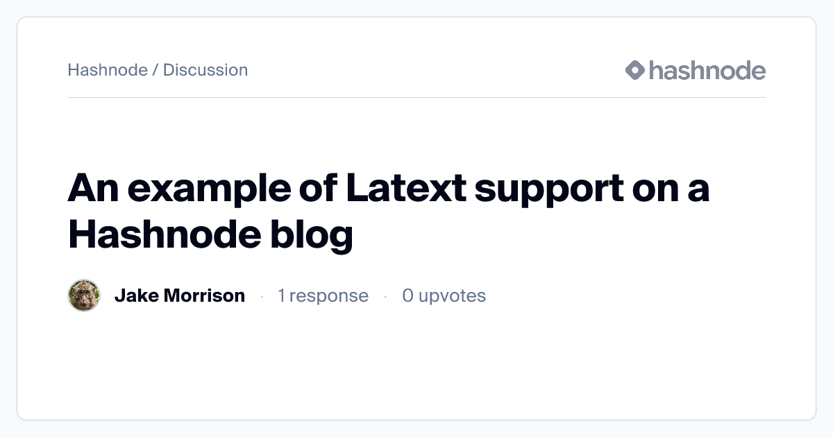 Discussion on 