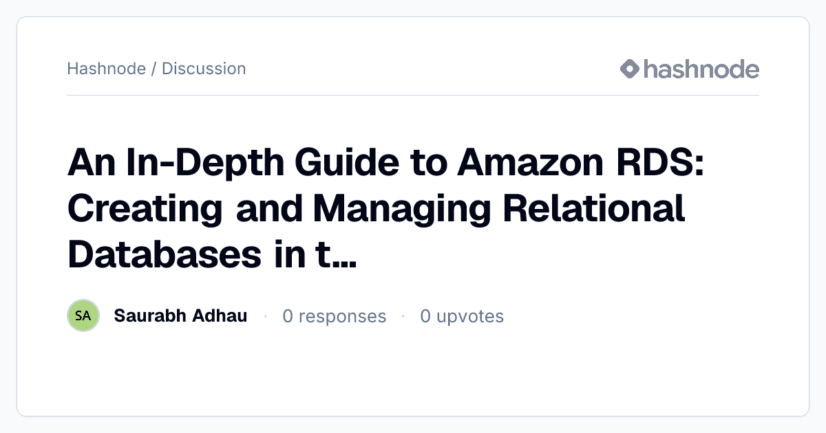 Discussion on 