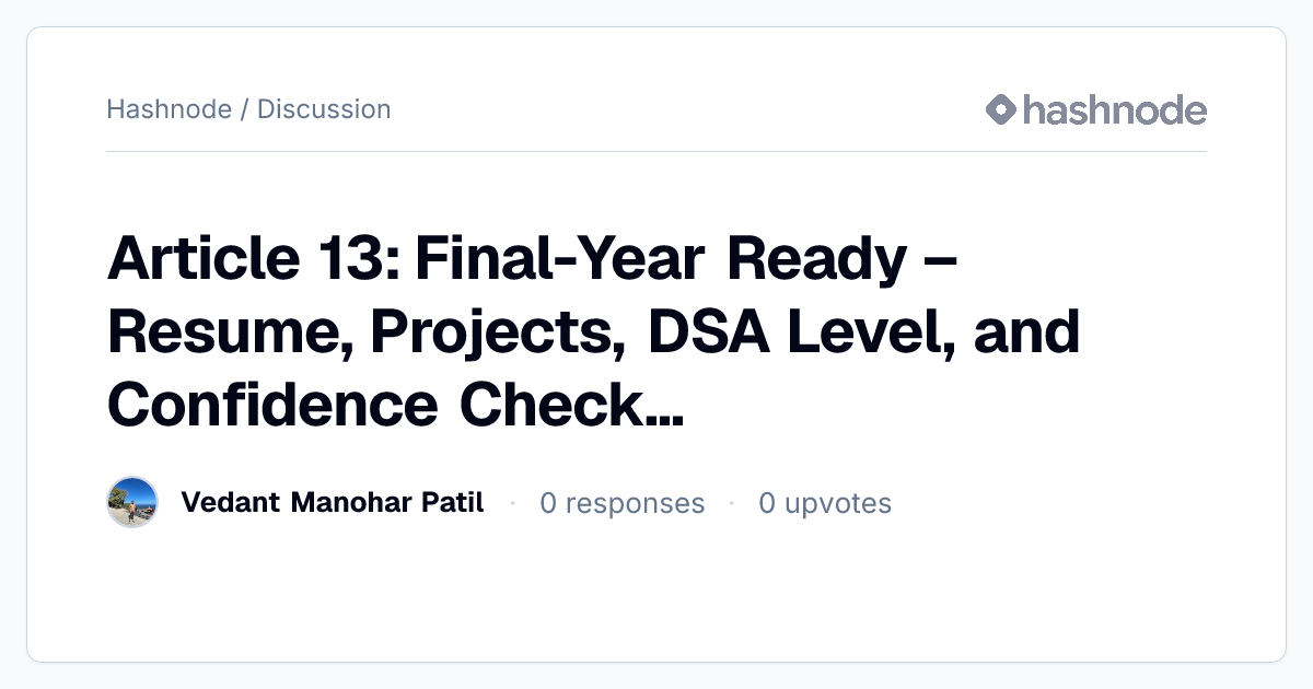 Discussion on 