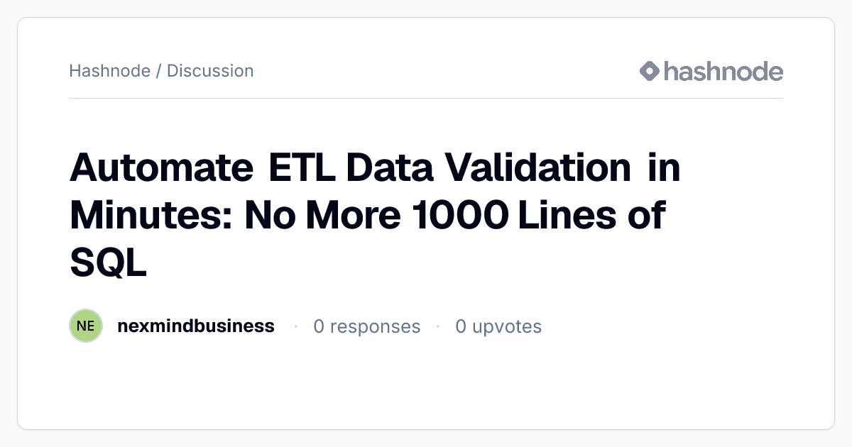 Discussion on 