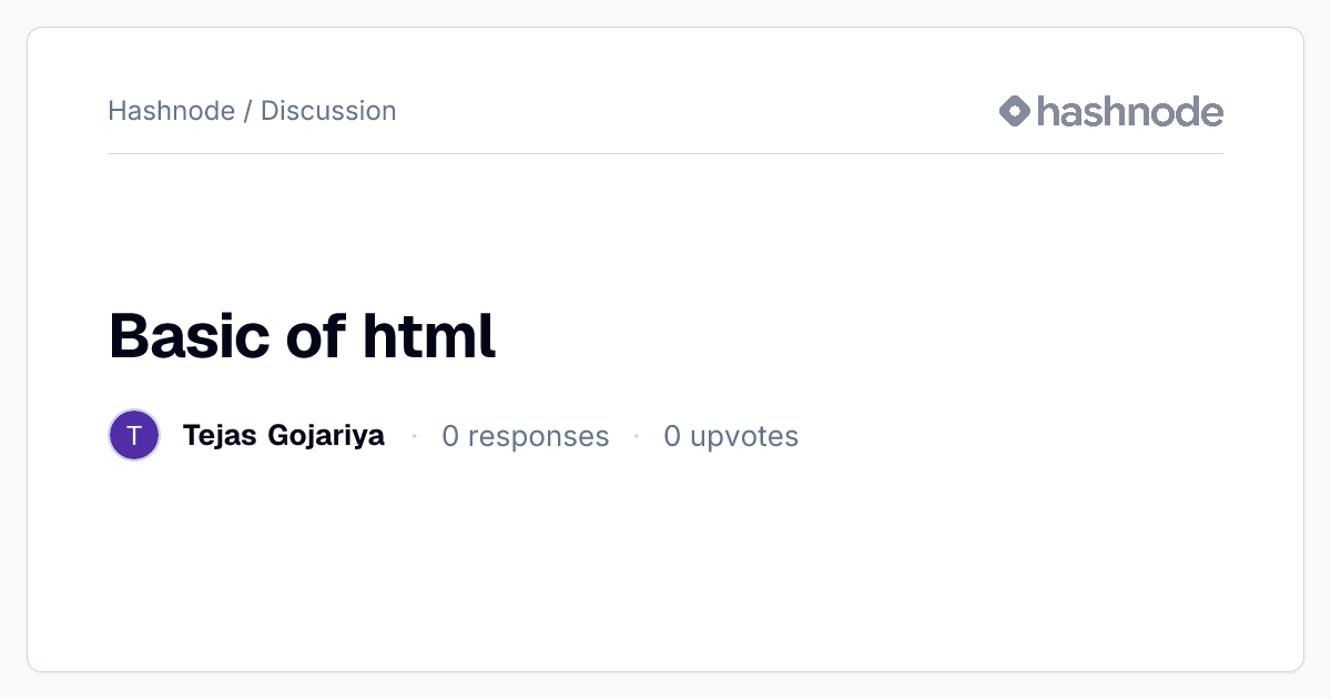 Discussion on 