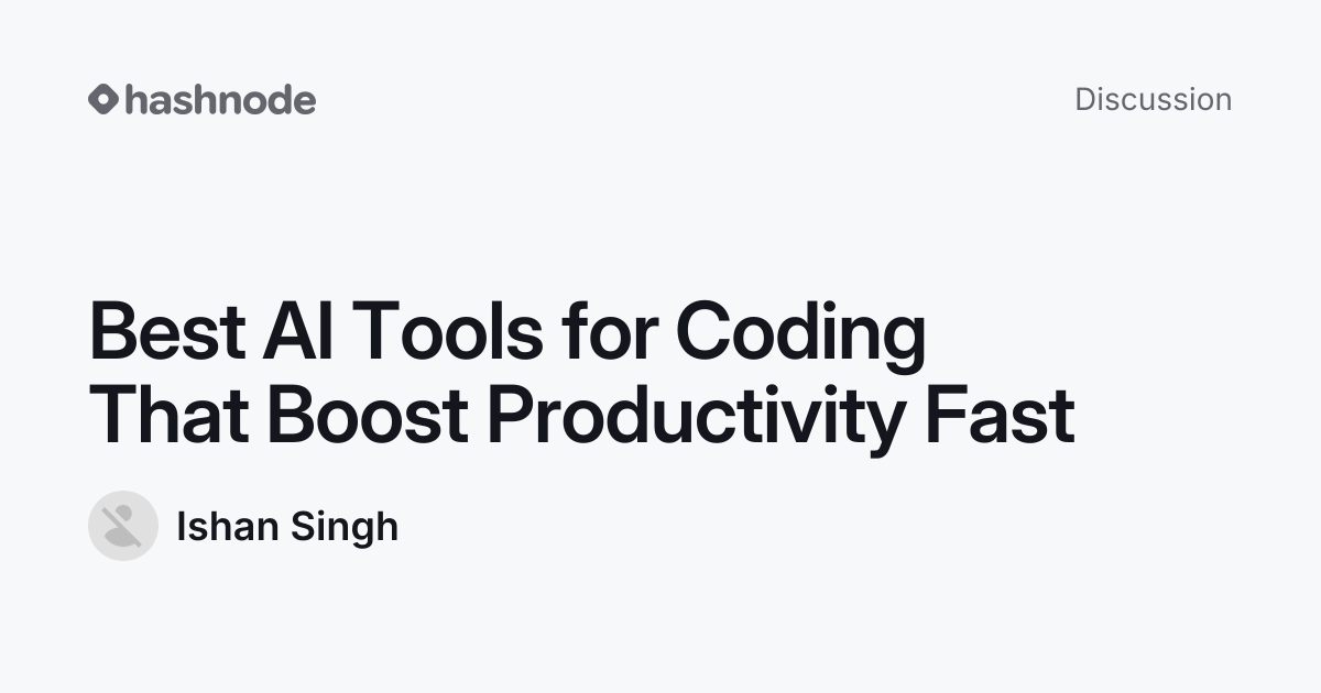 Discussion on "Best AI Tools for Coding That Boost Productivity Fast ...