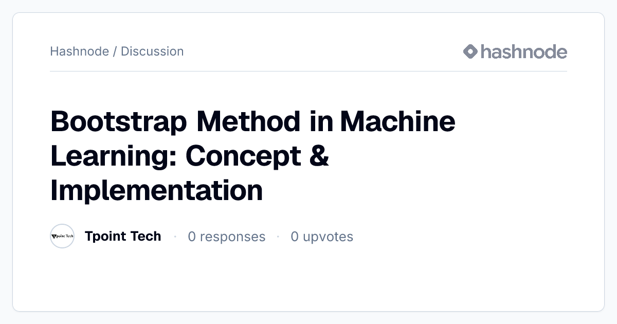 Discussion on "Bootstrap Method in Machine Learning: Concept ...