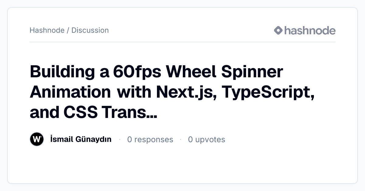 Discussion on 