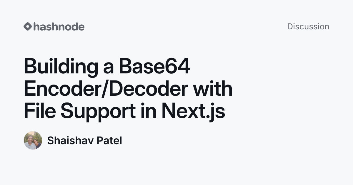 Discussion on "Building a Base64 Encoder/Decoder with File Support in ...