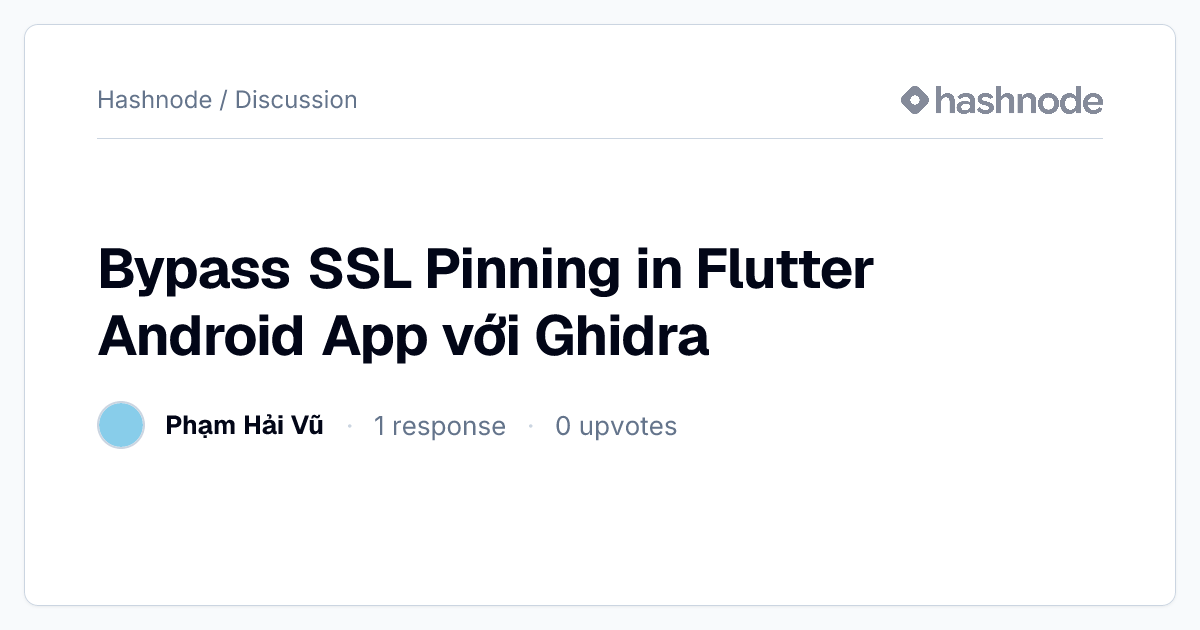 Discussion on 