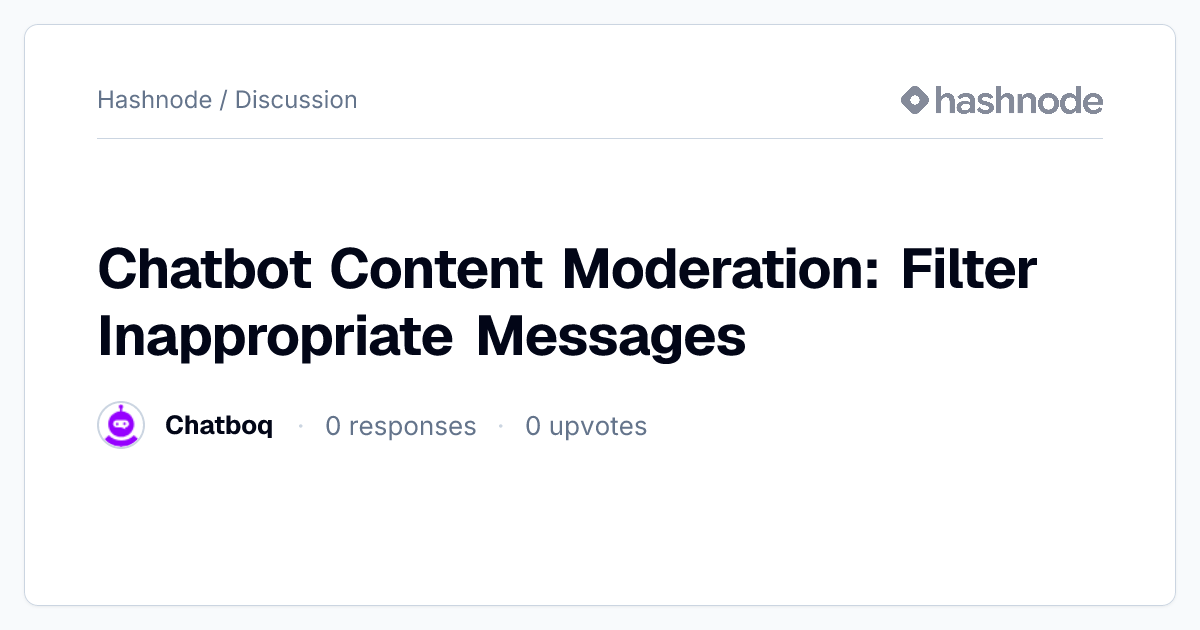 Discussion on 