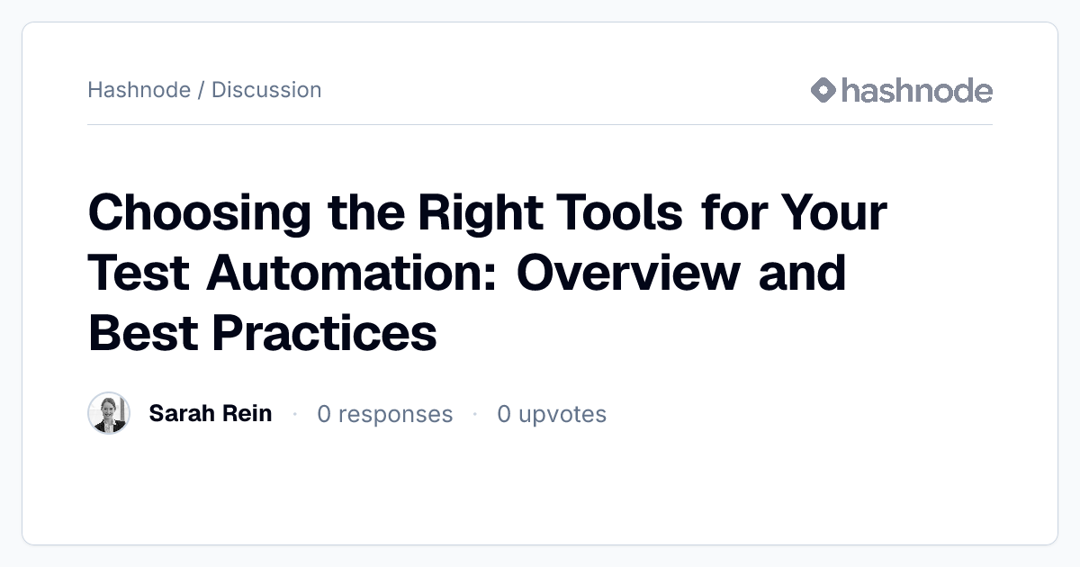 Discussion on 