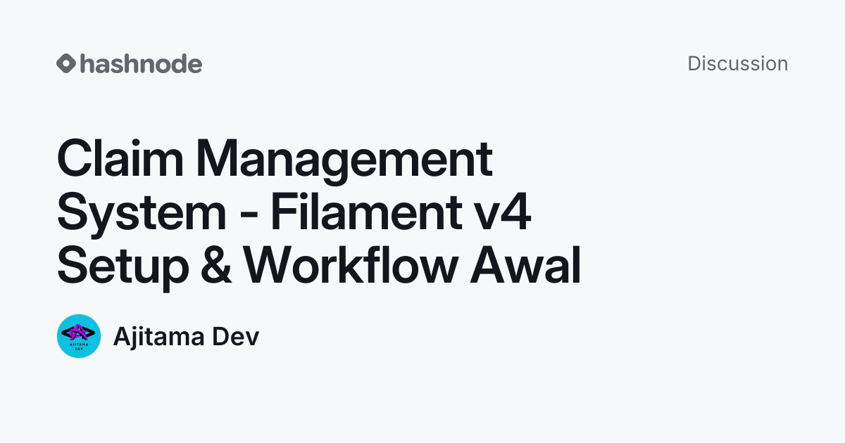 Discussion on "Claim Management System - Filament v4 Setup & Workflow ...
