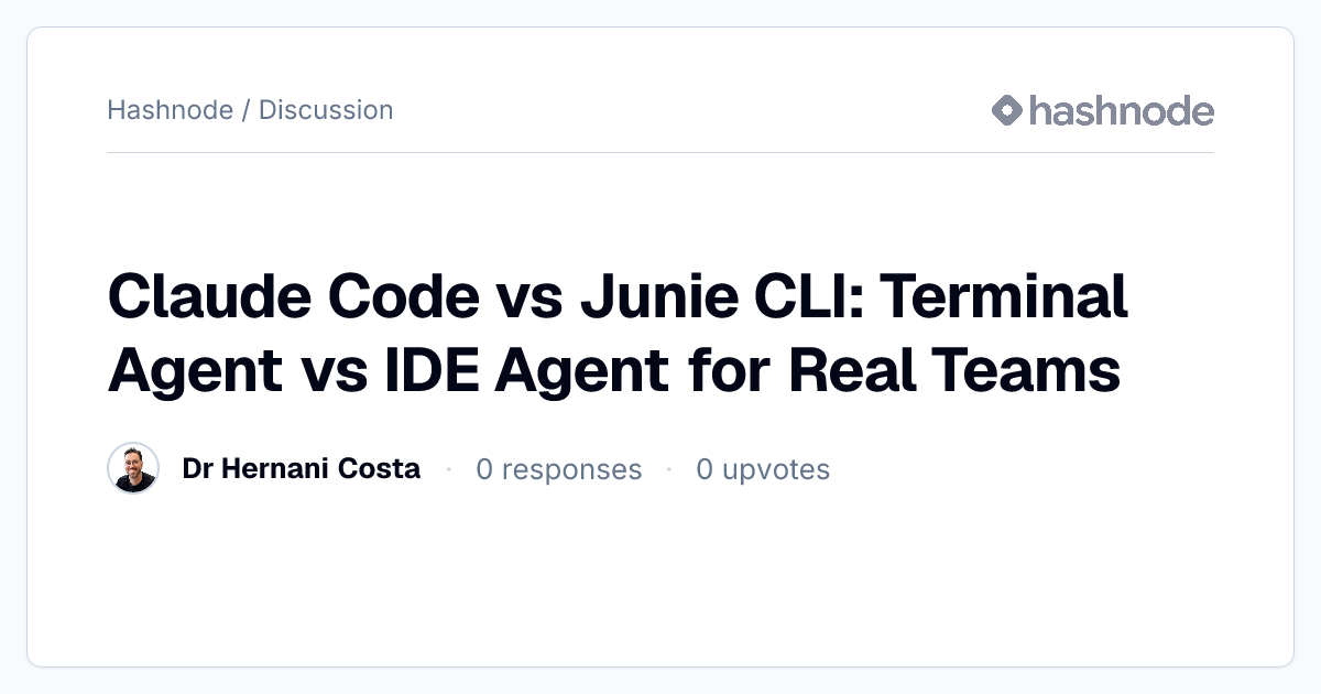 Discussion on "Claude Code vs Junie CLI: Terminal Agent vs IDE Agent ...