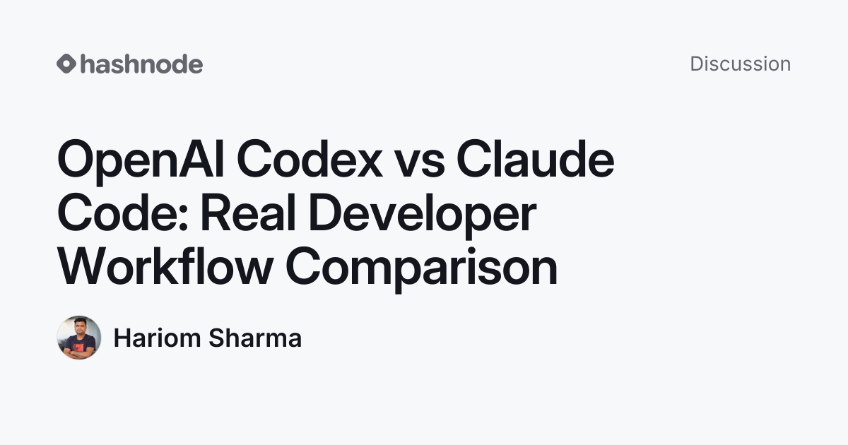 Discussion on "OpenAI Codex vs Claude Code: Real Developer Workflow ...