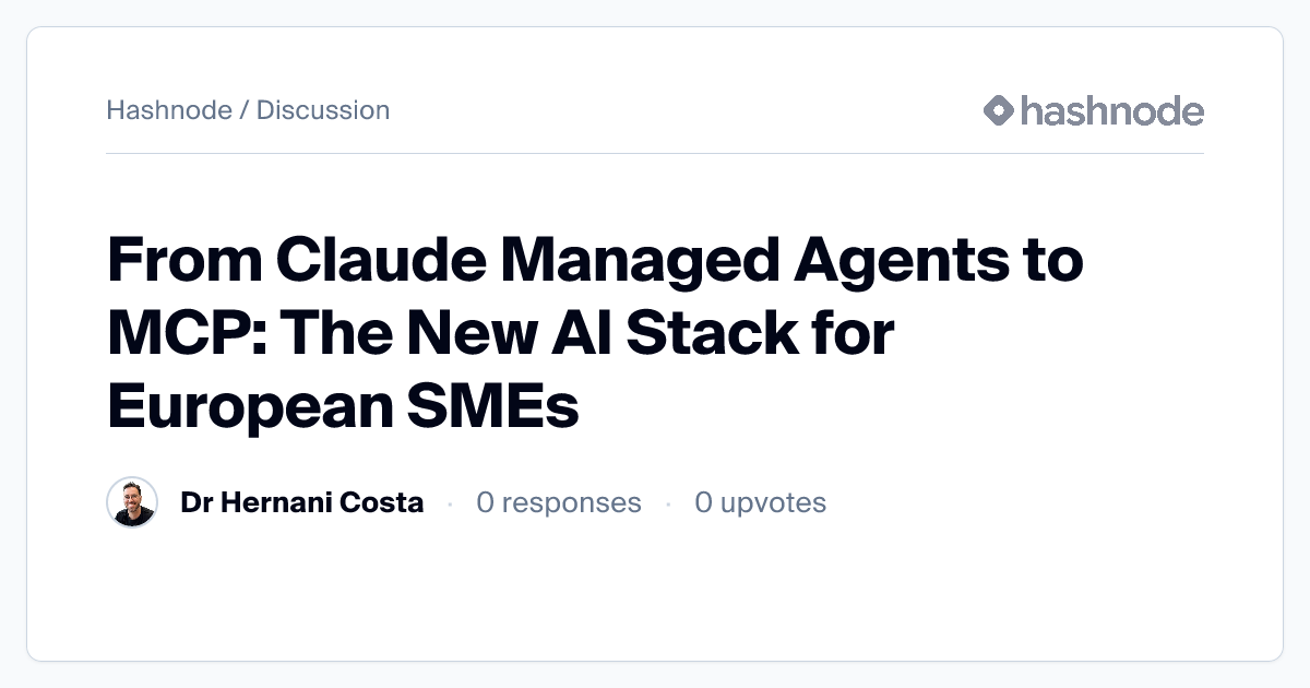 Discussion on "From Claude Managed Agents to MCP: The New AI Stack for ...