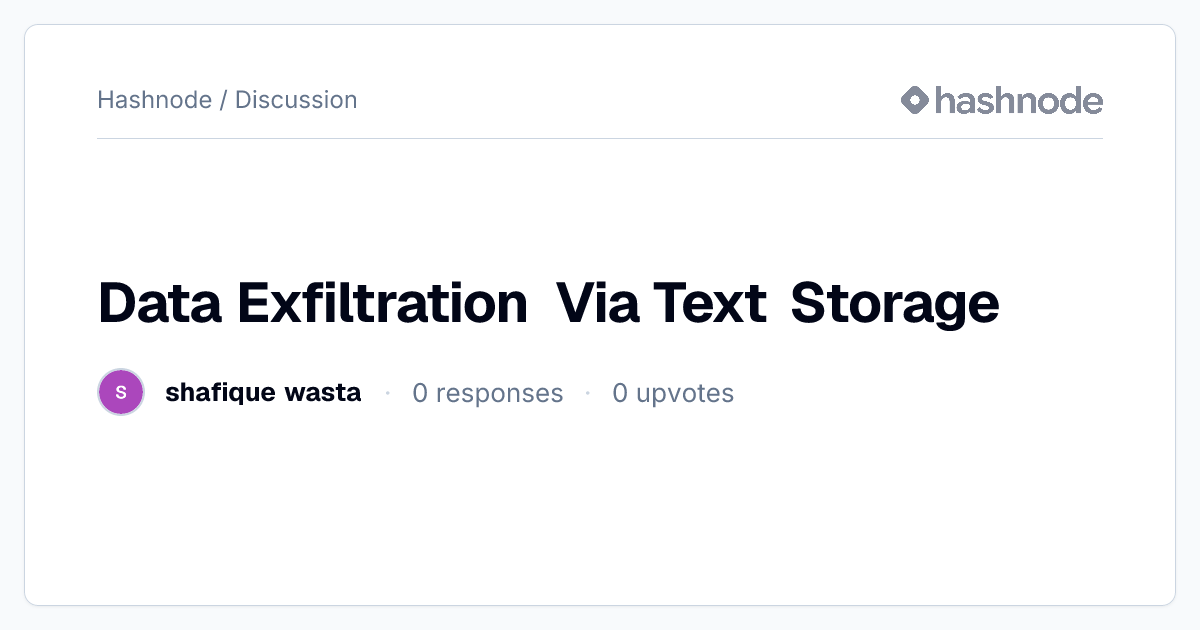Discussion on 