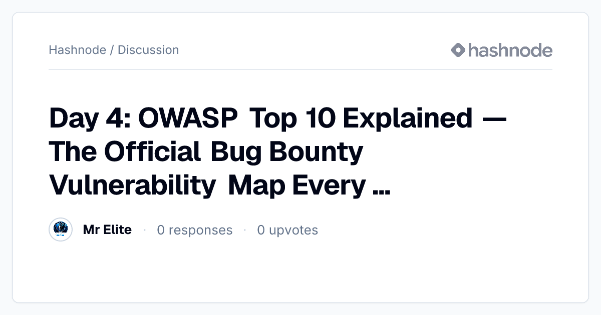 Discussion on 