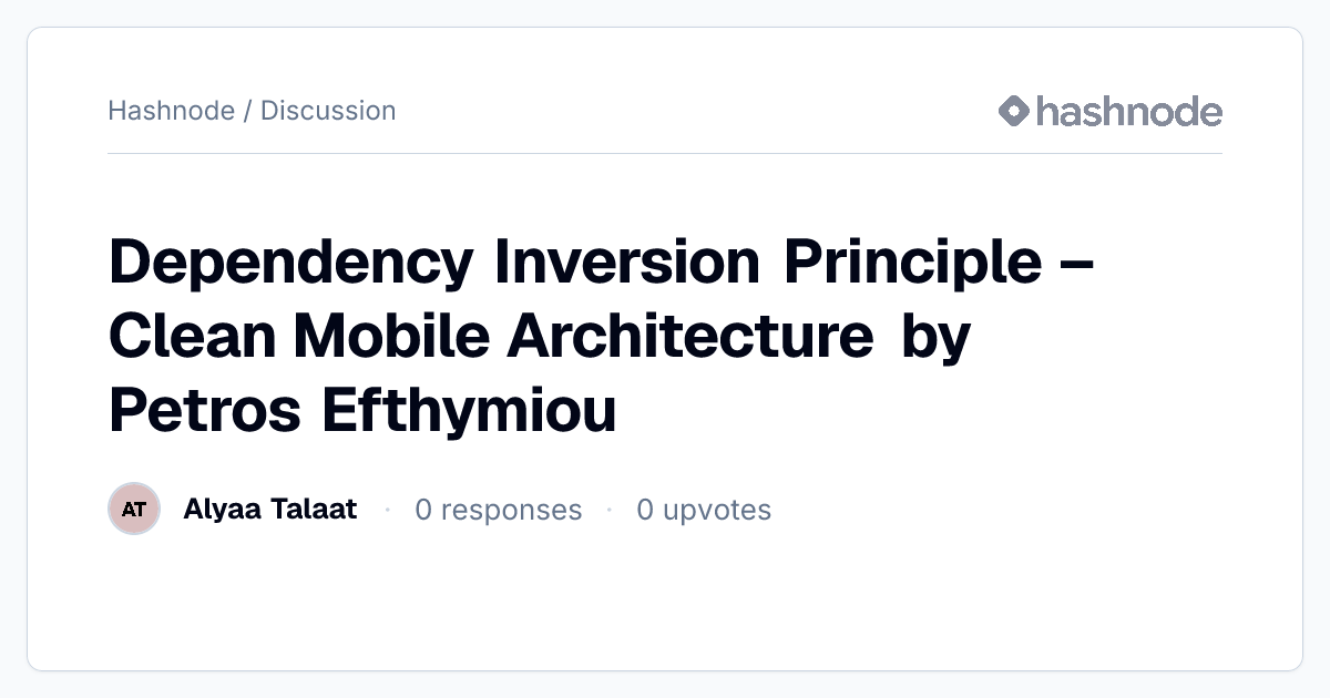 Discussion on 