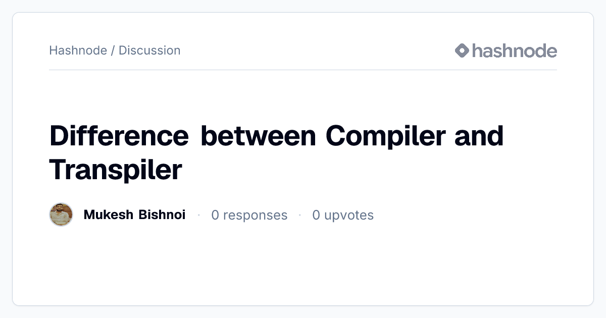 Discussion on 