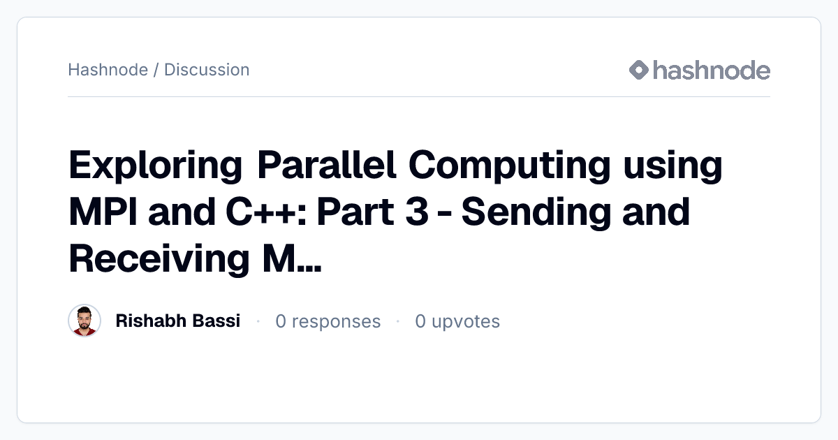 Discussion on 