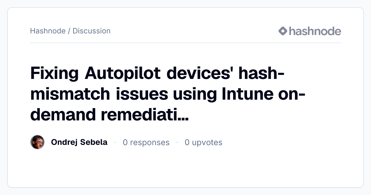 Discussion on 