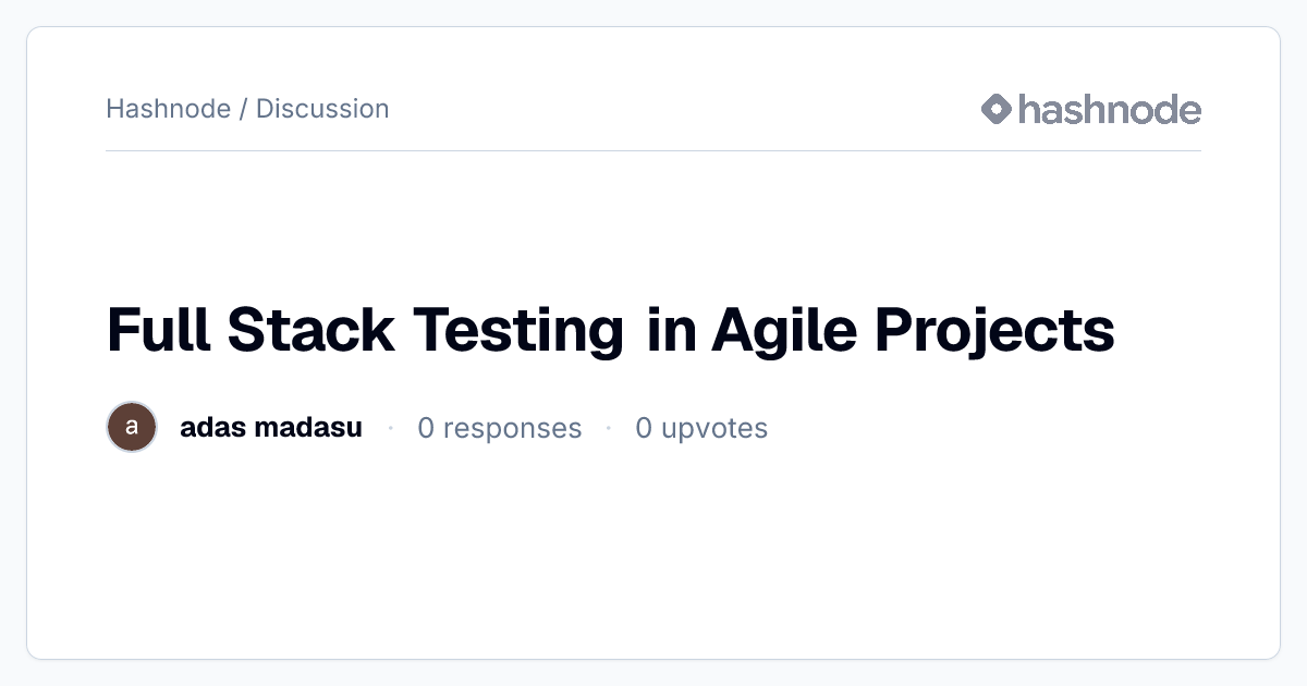 Discussion on 