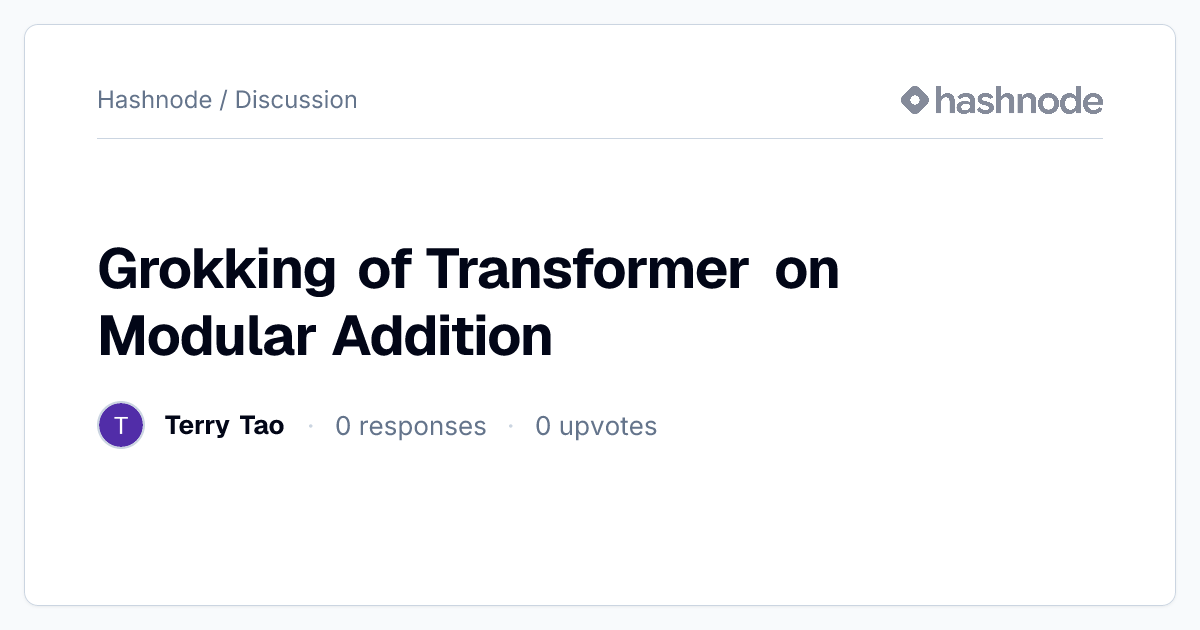 Discussion on 