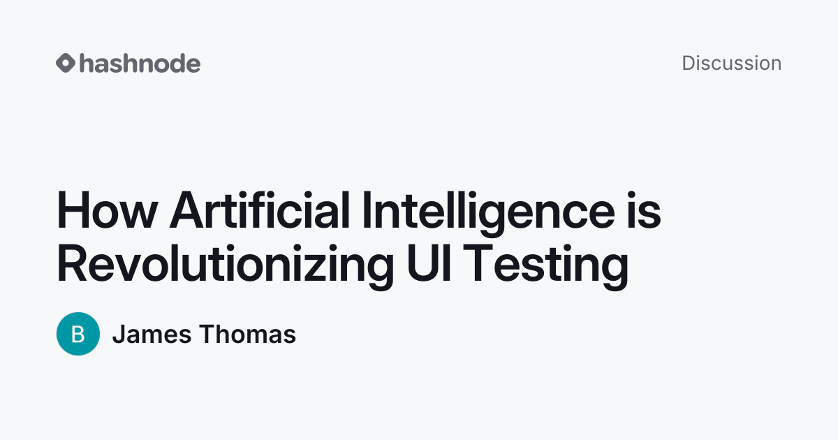 Discussion on "How Artificial Intelligence is Revolutionizing UI ...